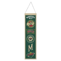 Minnesota Wild Wool Banner 8" x 32"