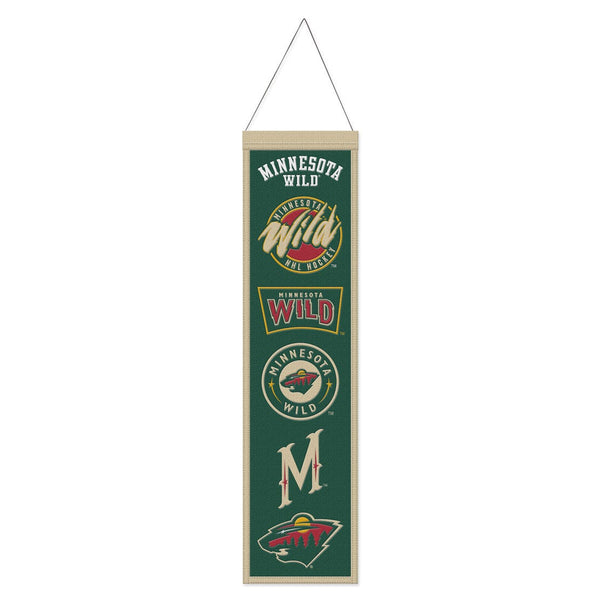 Minnesota Wild Wool Banner 8" x 32"