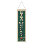 Minnesota Wild Wool Banner 8" x 32"