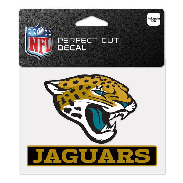 Jacksonville Jaguars Perfect Cut Color Decal 4.5" x 5.75"