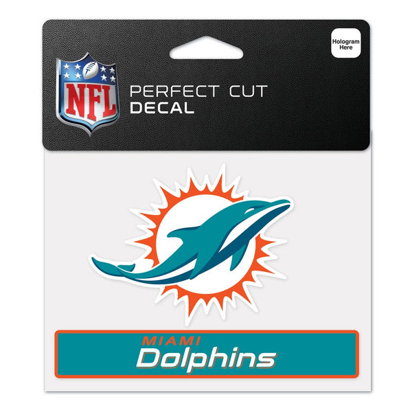 Miami Dolphins Perfect Cut Color Decal 4.5" x 5.75"