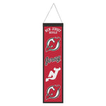 New Jersey Devils Wool Banner 8" x 32"