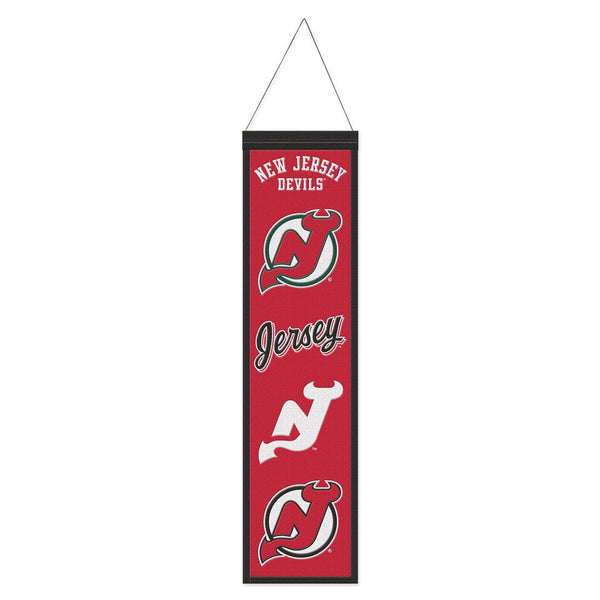 New Jersey Devils Wool Banner 8" x 32"