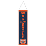 Wholesale-Auburn Tigers SLOGAN Wool Banner 8" x 32"