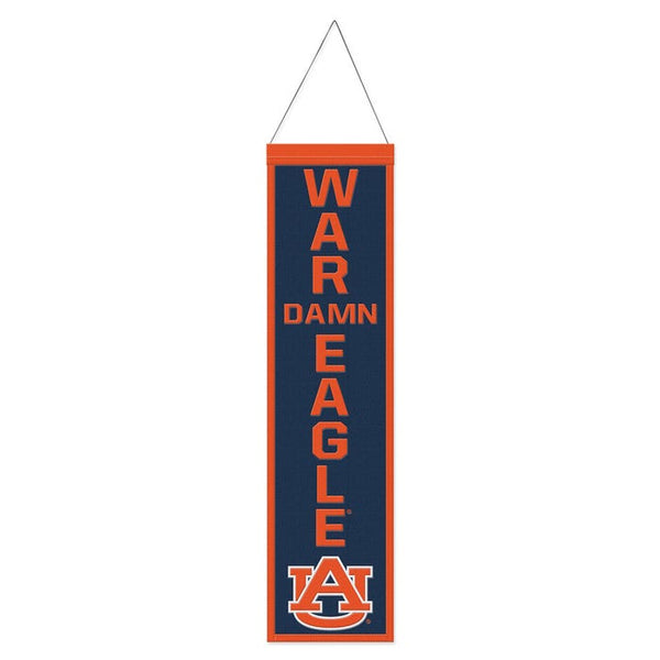 Auburn Tigers SLOGAN Wool Banner 8" x 32"