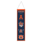 Wholesale-Auburn Tigers /College Vault EVOLUTION Wool Banner 8" x 32"