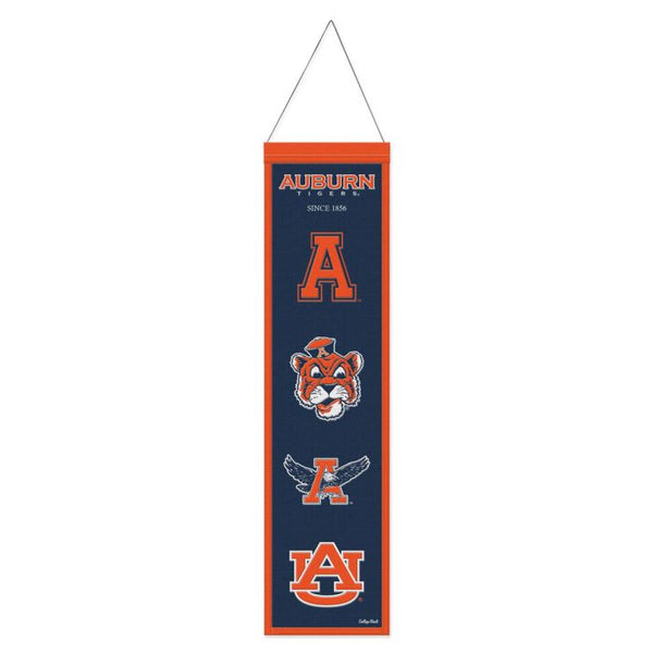 Wholesale-Auburn Tigers /College Vault EVOLUTION Wool Banner 8" x 32"