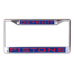 Detroit Pistons Lic Plt Frame S/L Printed