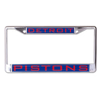 Detroit Pistons Lic Plt Frame S/L Printed