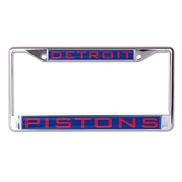Detroit Pistons Lic Plt Frame S/L Printed