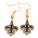New Orleans Saints Earrings Jewelry Card