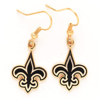 New Orleans Saints Earrings Jewelry Card