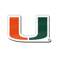 Miami Hurricanes Acrylic Pin Jewelry Card