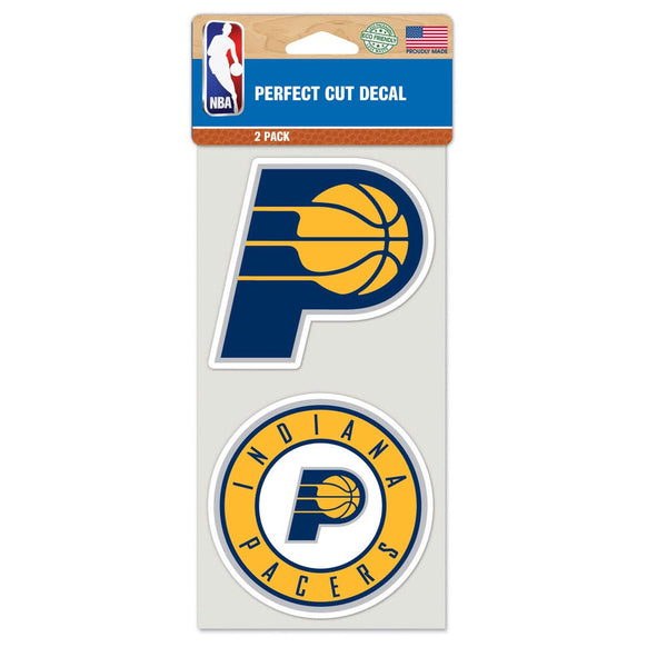 Indiana Pacers Perfect Cut Decal set of two 4"x4"