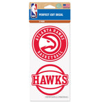 Atlanta Hawks Perfect Cut Decal Set of two 4"x4"