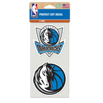 Dallas Mavericks Perfect Cut Decal set of two 4"x4"