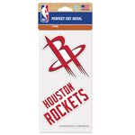 Houston Rockets Perfect Cut Decal Set of two 4"x4"