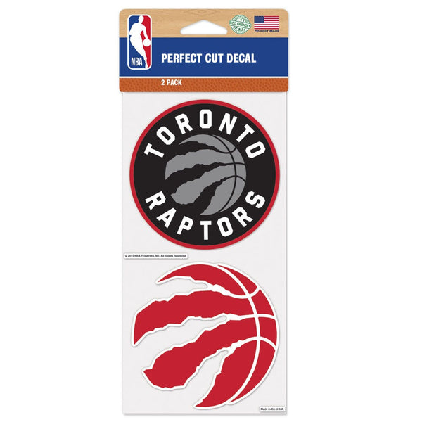 Toronto Raptors Perfect Cut Decal set of two 4"x4"