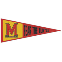 Maryland Terrapins / Vintage Collegiate SLOGAN Wool Pennant 13" x 32"