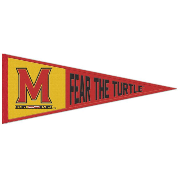 Wholesale-Maryland Terrapins SLOGAN Wool Pennant 13" x 32"