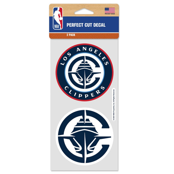 Los Angeles Clippers Perfect Cut Decal Set of two 4"x8"