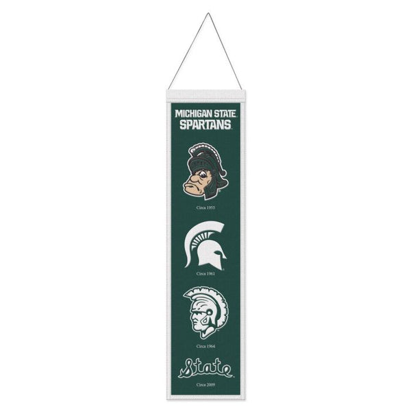 Wholesale-Michigan State Spartans /College Vault EVOLUTION Wool Banner 8" x 32"