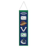 Vancouver Canucks Wool Banner 8" x 32"