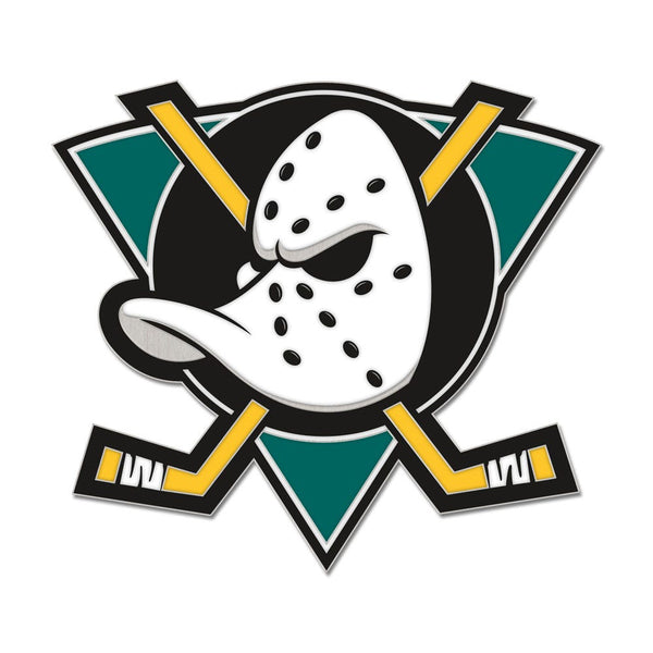 Anaheim Ducks Retro Collector Enamel Pin Jewelry Card