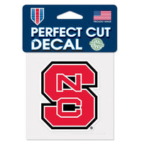 Wholesale-NC State Wolfpack Perfect Cut Color Decal 4" x 4"