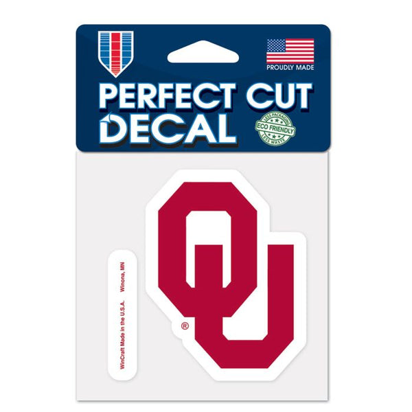 Wholesale-Oklahoma Sooners Perfect Cut Color Decal 4" x 4"