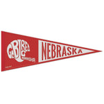 Wholesale-Nebraska Cornhuskers /College Vault VAULT Wool Pennant 13" x 32"