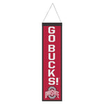 Wholesale-Ohio State Buckeyes Wool Banner 8" x 32"