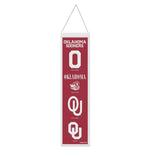 Wholesale-Oklahoma Sooners / Vintage Collegiate Evolution Wool Banner 8" x 32"