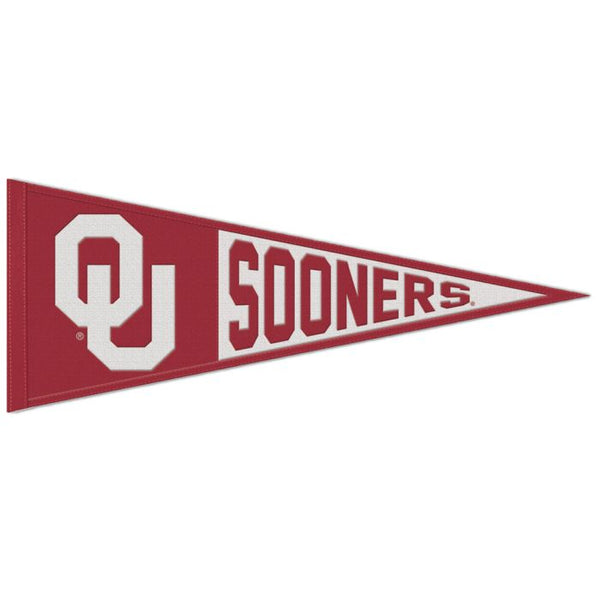 Wholesale-Oklahoma Sooners Primary Wool Pennant 13" x 32"