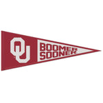 Wholesale-Oklahoma Sooners Slogan Wool Pennant 13" x 32"