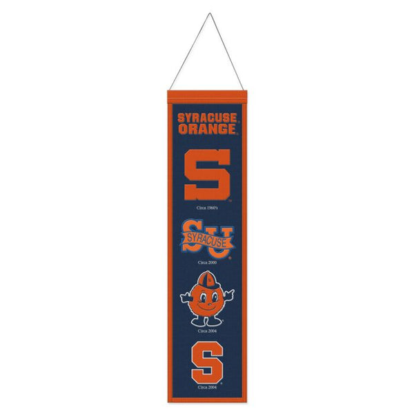 Wholesale-Syracuse Orange /College Vault Wool Banner 8" x 32"