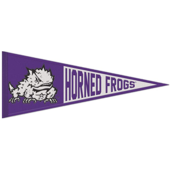 Wholesale-TCU Horned Frogs Wool Pennant 13" x 32"