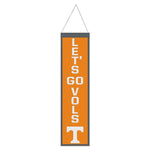 Wholesale-Tennessee Volunteers SLOGAN Wool Banner 8" x 32"