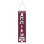 Texas A&M Aggies SLOGAN Wool Banner 8" x 32"