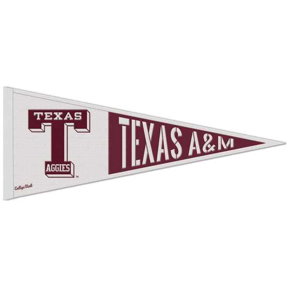 Texas A&M Aggies /College Vault Wool Pennant 13" x 32"