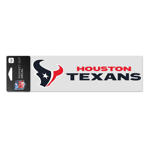 Houston Texans Perfect Cut Decals 3" x 10"