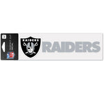 Las Vegas Raiders Wordmark Design Perfect Cut Decals 3" x 10"