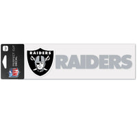 Las Vegas Raiders Wordmark Design Perfect Cut Decals 3" x 10"