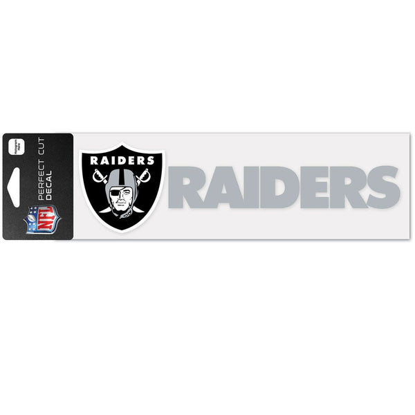 Las Vegas Raiders Wordmark Design Perfect Cut Decals 3" x 10"