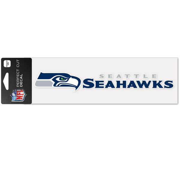 Seattle Seahawks Wordmark Design Perfect Cut Decals 3" x 10"