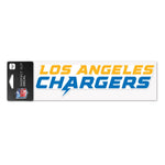 Los Angeles Chargers Wordmark Design Perfect Cut Decals 3" x 10"