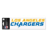 Los Angeles Chargers Wordmark Design Perfect Cut Decals 3" x 10"