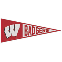 Wholesale-Wisconsin Badgers Wool Pennant 13" x 32"