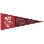 Wholesale-Wisconsin Badgers / Vintage Collegiate Wool Pennant 13" x 32"