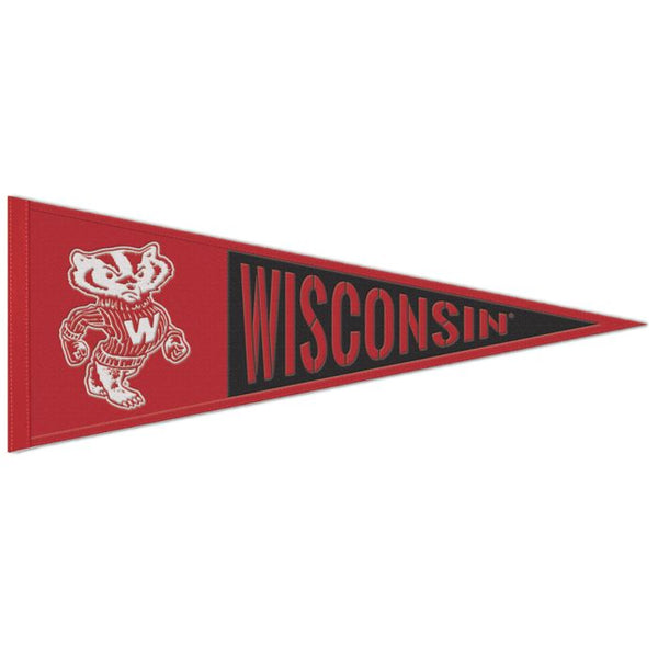 Wholesale-Wisconsin Badgers / Vintage Collegiate Wool Pennant 13" x 32"